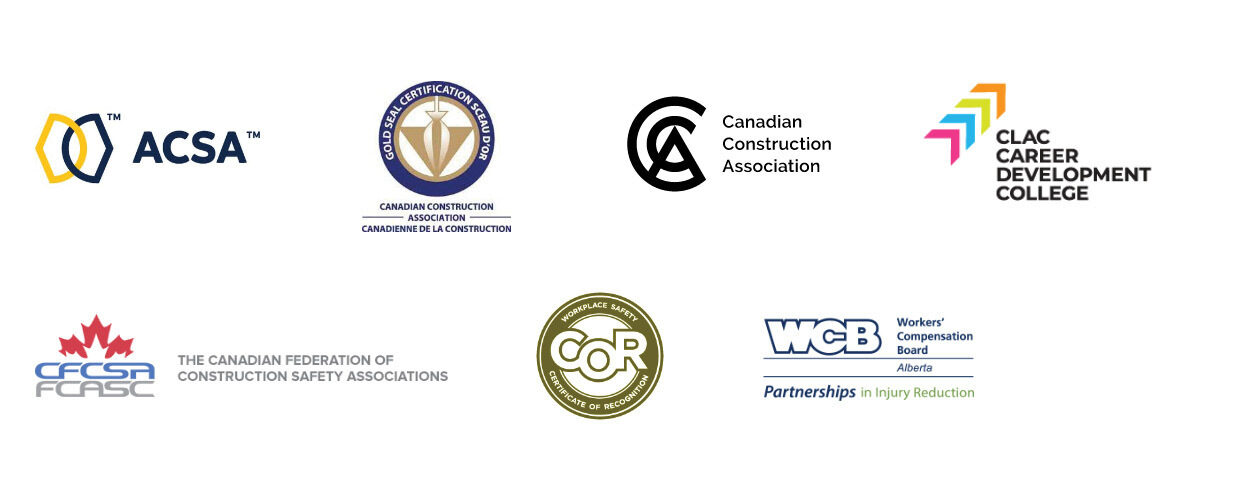ACSA, Canadian Construction Association, CLAC Career Development College, The Canadian Federation of Construction Safety Associations, Workplace Safety Certificate of Recognition, Workers Compensation Board